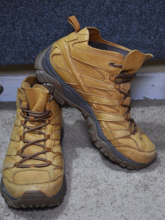 Merrell Other - Merrell Moab 2 Decon Slam Luna Mid Wheat Tan Hiking Boots Men's Size 10.5 Vibram